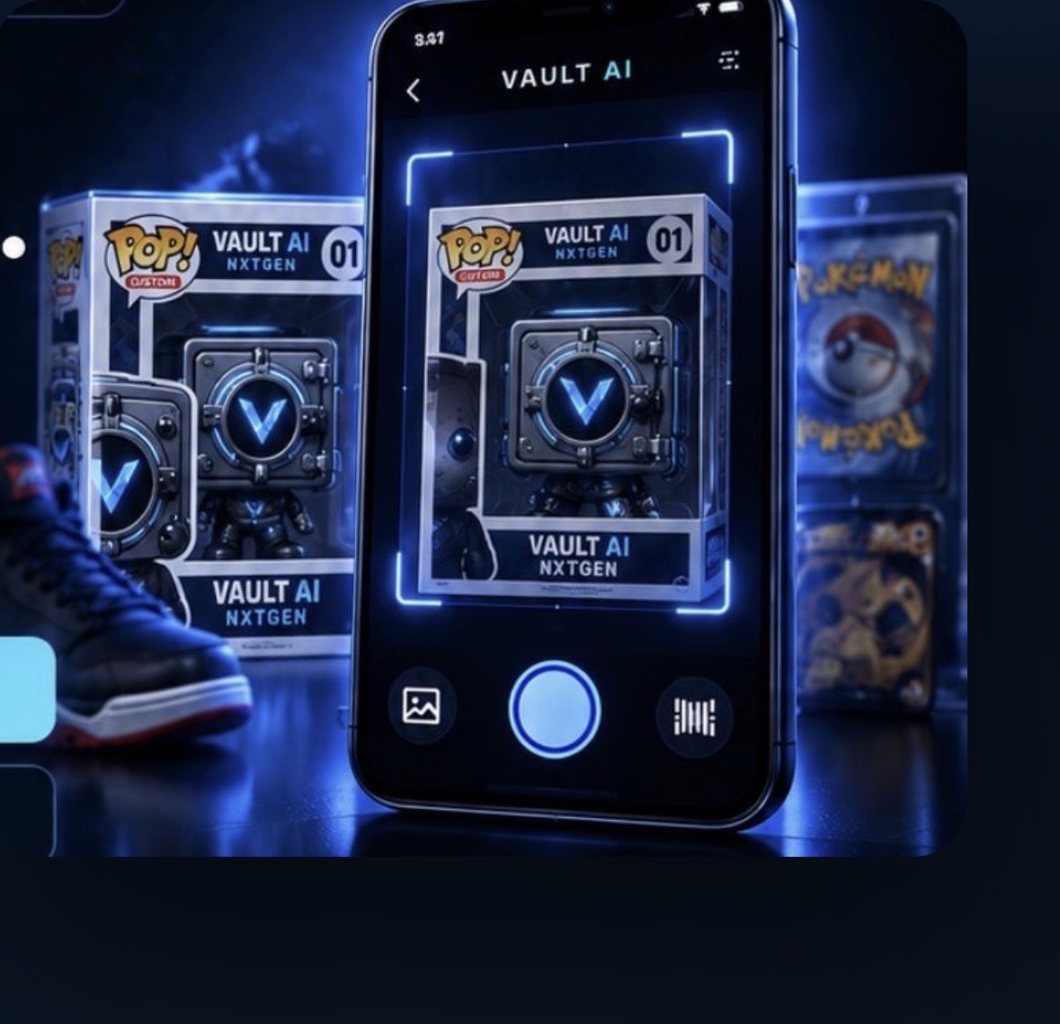 Vault AI NxtGen Smart Scan identifying a collectible